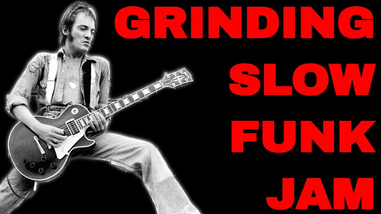 Grinding Slow Classic Funk Jam In B Minor | Guitar Backing Track (60 ...