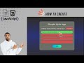 Build a Quiz App with HTML, CSS & JavaScript | Beginner JavaScript Project Tutorial