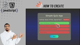 Build a Quiz App with HTML, CSS & JavaScript | Beginner JavaScript Project Tutorial