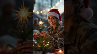 A  Beautiful  female Soldier’s Christmas day ❤️ |part-2|  #christmas #army  #usmilitary #shorts