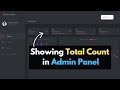 Show Data Count in Admin Panel Laravel | Laravel Library Management System Project Tutorial