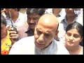 shri rajnath singh pays tributes to sardar patel before assuming office as home minister