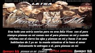 piensas en mi (remix) nicky jam  ft jory, yelsid, luigy 21 {letra} 2012 new reggaeton  $jh
