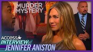 Jennifer Aniston Rips On Adam Sandler For Wearing Hoodie To 'Murder Mystery 2' Premiere