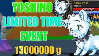 AQW Yoshino Event - Sarah The Nerfkitten 13 Million Gold Quest! | New Live Event Merge Items!