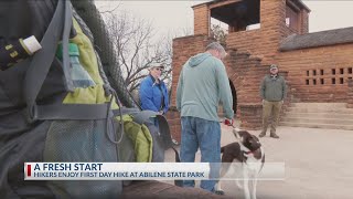 Hikers greet the New Year with Abilene State Park's "First Day" Hike