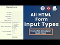 MASTERING Input Types in HTML. Every Web Developer Must Know in 2024 | PART 2