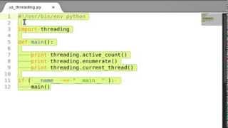 Python [threading] 01 ActiveCount, Enumerate, & CurrentThread