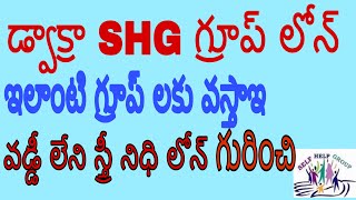 SHG( Dwakra ) Group streenidhi Lone Details in Telugu || Janani crochet \u0026 craft