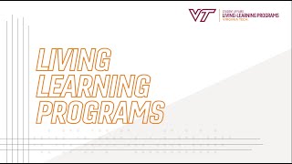 Living Learning Programs - Fall Family Weekend 2020