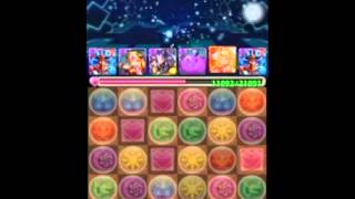 【パズドラ】ゼウス降臨　災禍の魔神王・サタン12 25倍パーティー