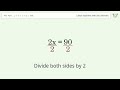 Solve x+7+x+3=100: Linear Equation Video Solution | Tiger Algebra