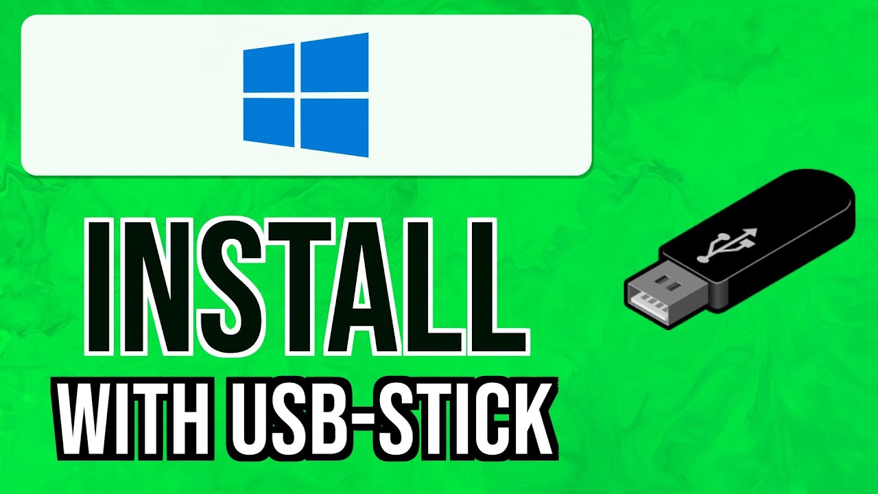 How To INSTALL WINDOWS 10 Using A USB-Stick 2024 | Install Windows 10 ...