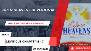 Open Heavens Bible in One Year Reading 29-01-2025