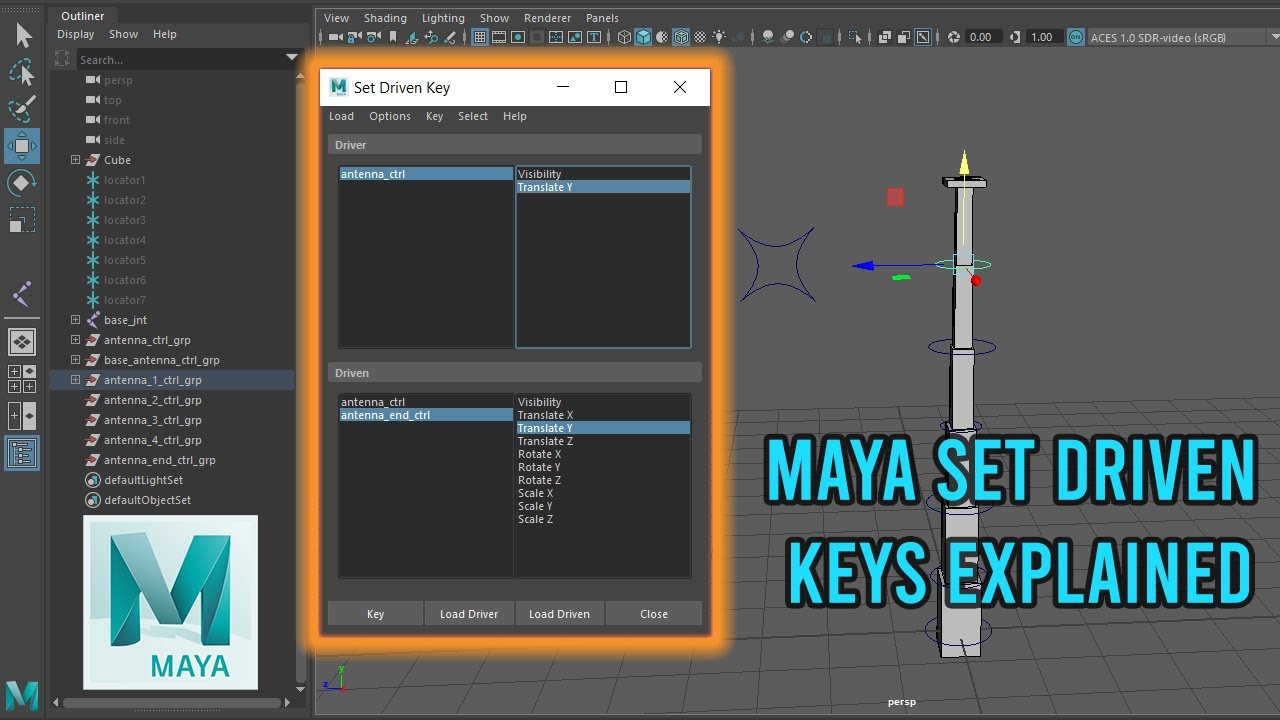 Maya Quick Tips: Set Driven Keys Explained - YouTube