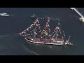 Gasparilla pirate invasion in under 2 minutes