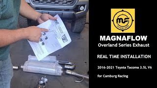 Real Time Installation - MagnaFlow Overland Series Exhaust for Camburg Racing's 2021 Toyota Tacoma