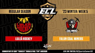 ECL Elite Winter '23 HIGHLIGHTS | Luleå Hockey vs. Falun Coal Miners - NHL 23 EASHL 6s Gameplay