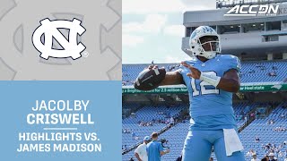 UNC QB Jacolby Criswell Highlights vs. James Madison