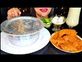 ASMR:SPICY CHICKEN ROAST+ CHICKEN DOM BIRYANI +SPONGE ROSOGOLLA+BORHANI*BIG BITE*||ZAKIA-SPICY ASMR