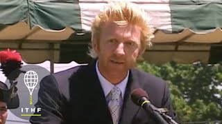 Boris Becker: Hall of Fame Induction Speech, 2003