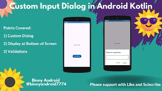 Custom Input Dialog in Kotlin Android