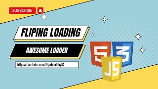 3D Flipping Loader CSS | CSS 3D | CSS Loading Animation #tutorial5 #getcodeby52
