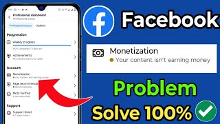 Facebook Monetization Problem! How to Fix Your content isn't earning money problem on Facebook