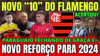 FLAMENGO FECHA COM MEIA! NOVO 10! PARAGUAIO FECHANDO DE GRAÇA E+! NOTICIAS DO FLAMENGO