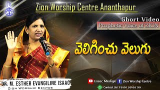 వెలిగించు వెలుగు II (26.01.23) II by M Esther Evangiline II Zion Worship Centre II