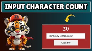 How to Count Characters in Input Box in Javascript