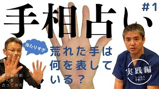 【世界一嫌われ医者】荒れてる手は何を表している？？東洋手相と西洋手相に精神構造分析法を入れ込んだ、うつみん手相占い♪手は精神や深層心理をよく表しています♪うつみん手相占い実践＃１金子裕次郎さん編♪