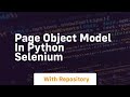 Page object model in python selenium