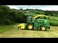 silaging with cab ride on the chopper john deere action.