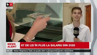 SALARIUL MINIM BRUT CREȘTE DE LA 1 IANUARIE_Știri B1TV_9 oct. 2024