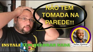 Como fazer tomada externa na parede SEM QUEBRAR NADA!!!