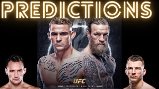 UFC 257: McGregor vs. Poirier 2: Fight Predictions