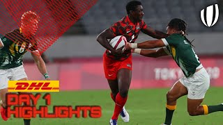 Day 1 Men's Highlights | World Rugby Sevens Series