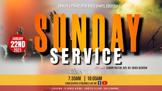 Sunday Worship Service - 22nd January 2023