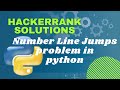 Hackerrank problem, Number Line Jumps in problem-Solving is solved for you in python language.