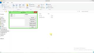 Python Tkinter based simple database project - demo