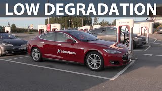 2013 Tesla Model S P85 range and degradation test after 8 years/350k km