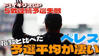 ペレスと角田裕毅のモナコからの予選平均順位が凄いことに！5戦連続予選失敗のペレスは決勝では結果を残せるのか？