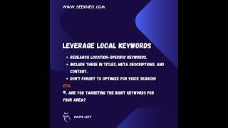 5 #Essential Local SEO Tactics You Must Implement in 2025 | SeekNeo Best Seo Company in Bangalore