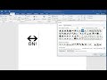 how to type on with exclamation mark with left right arrow above in word