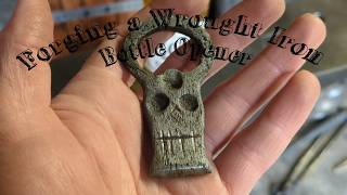 Forging a Wrought Iron Skull Bottle Opener for Halloween