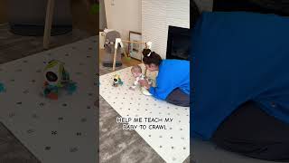 TEACHING MY BABY TO CRAWL || 6 months old ||  #baby  #crawling #practice #mama #tummytime