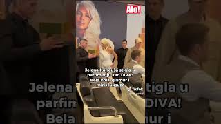 Jelena Karleuša stigla u parfimeriju kao DIVA! Bela kola, glamur i miris luksuza