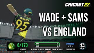 CAN WADE & SAMS GET AUSTRALIA HOME? | AUS v ENG T20