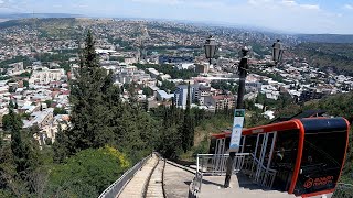 Fun-filled Funicular Railway to Mount Mtatsminda | Holy Mountain | TV Broadcasting Tower | Georgia